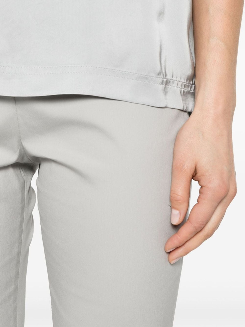 pressed-crease tapered trousers 5