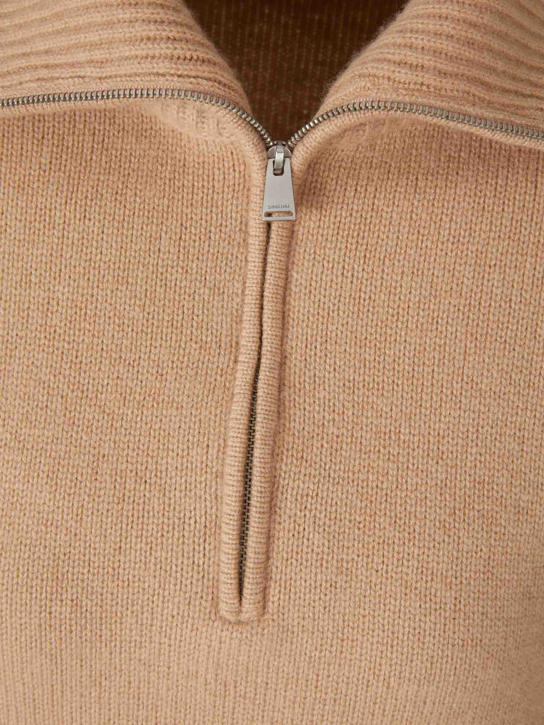 KNIT ZIPPER SWEATER - 3