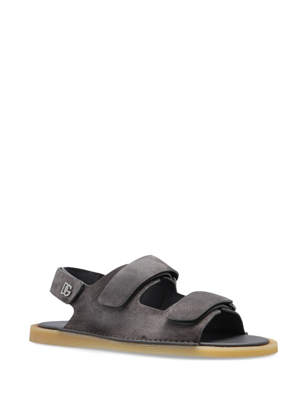 touch-strap leather sandals - 2