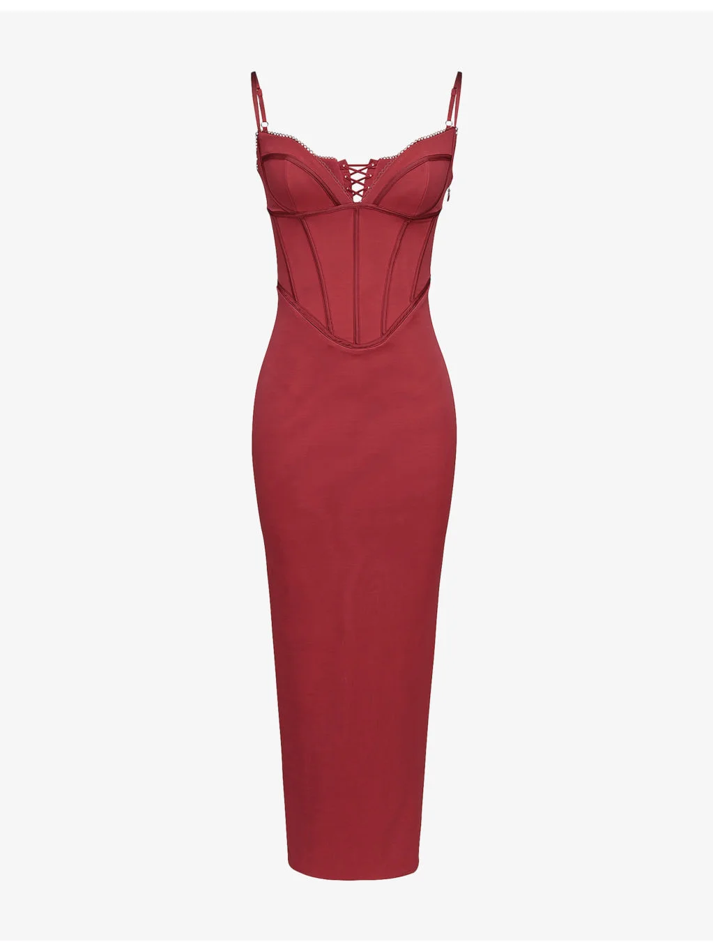 Romy Mesh Bodycon Stretch-Woven Maxi Dress - 1