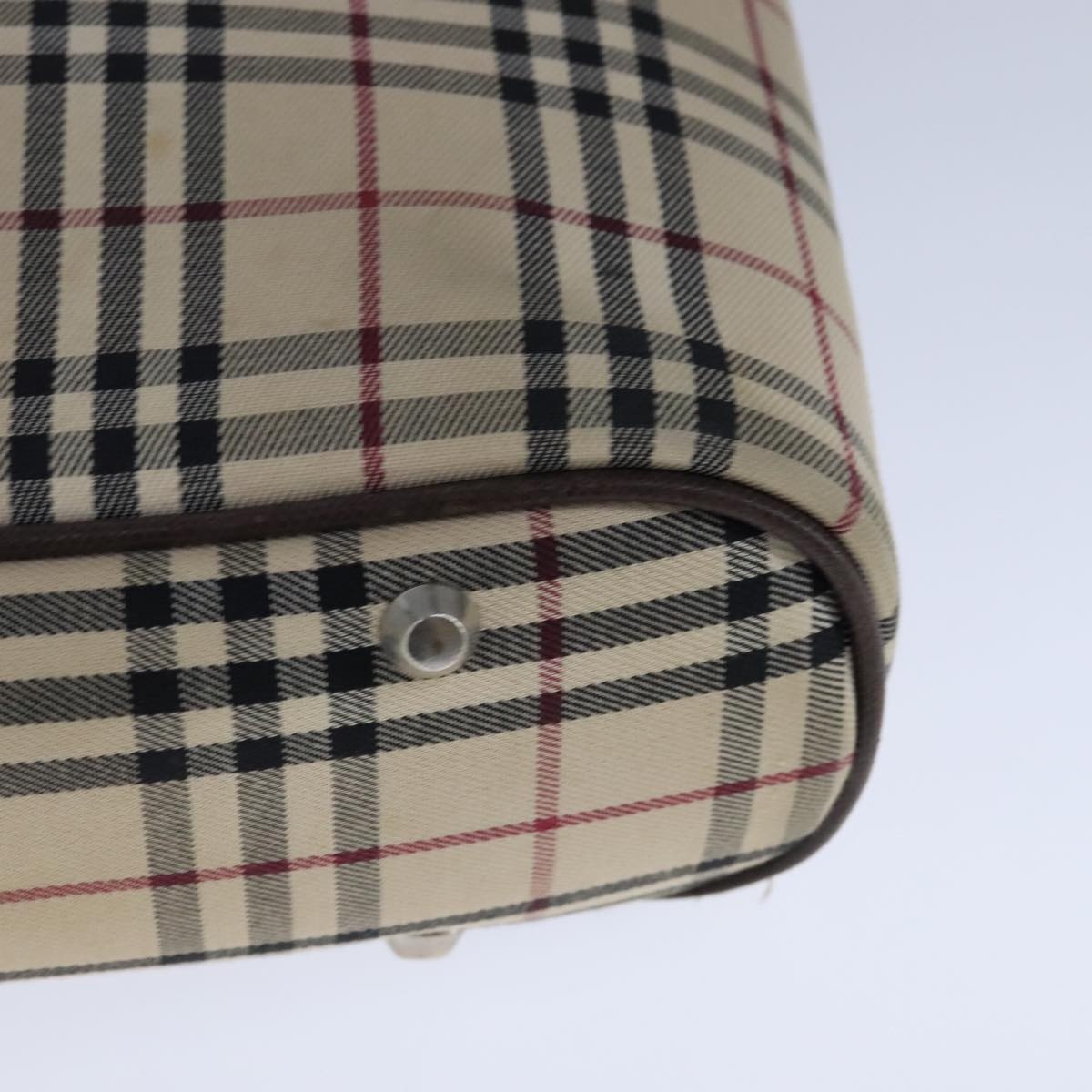 Burberry Nova Check Hand Bag Canvas Beige - 16