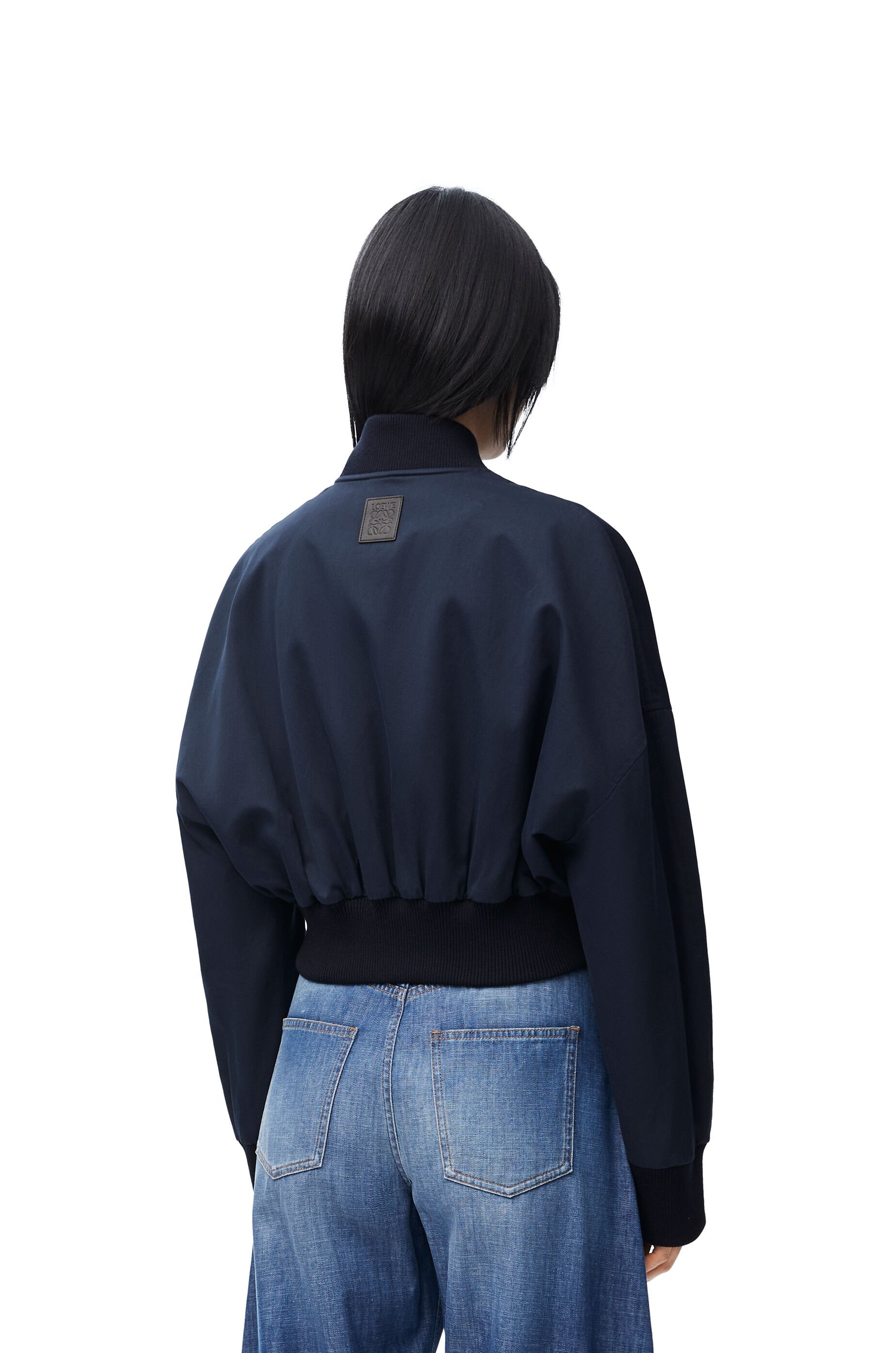 Bomber jacket in cotton and silk - 6