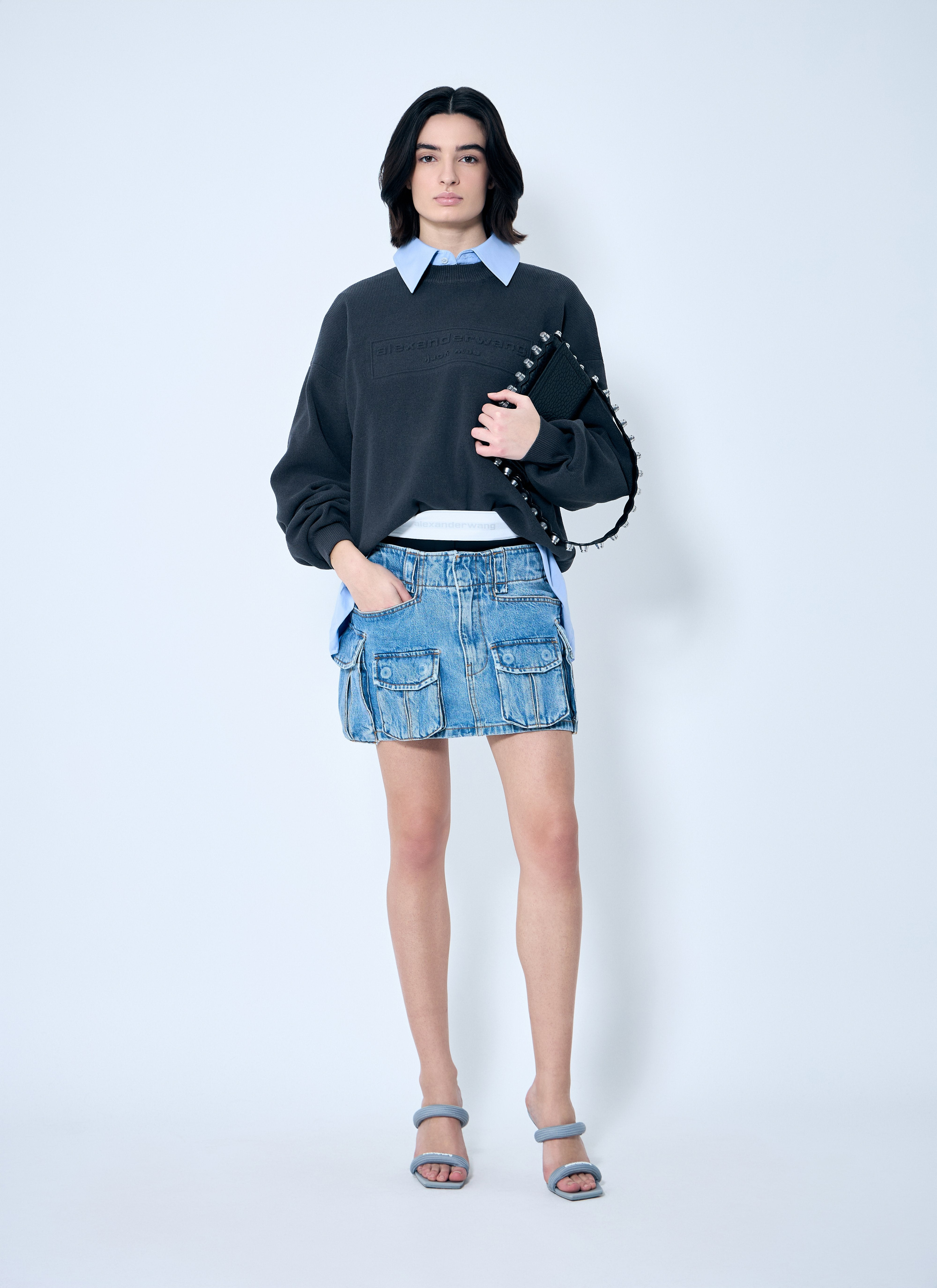 Alexander Wang Women Logo Embossed Sweater - 2