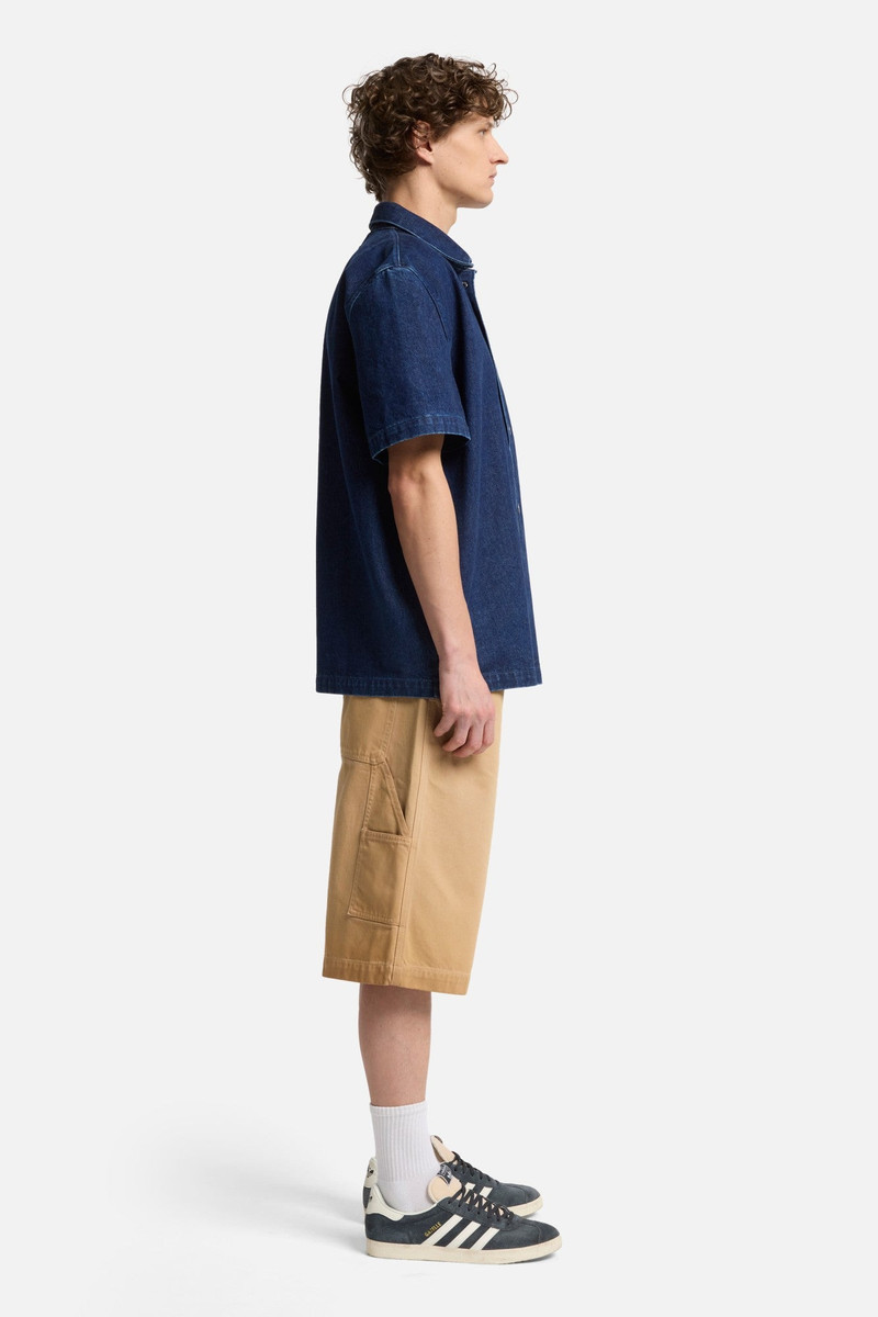 Utility Denim Camp Shirt in Carpenter Blue 6
