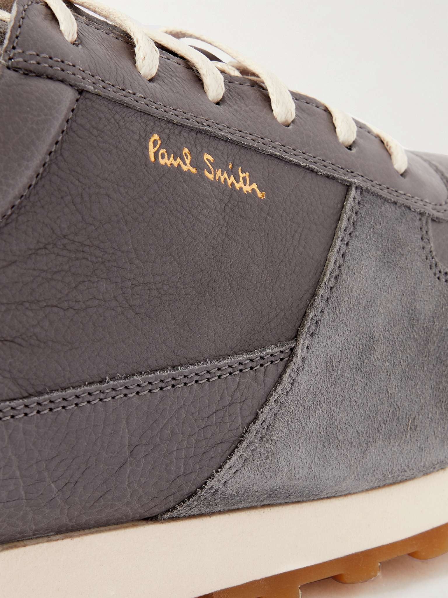 Velo Suede and Full-Grain Leather Sneakers - 6