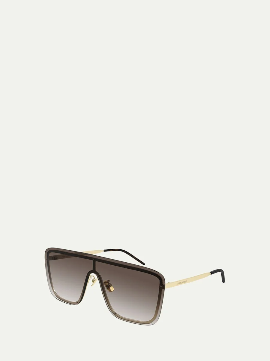 Mask Shield Mirrored Sunglasses - 1