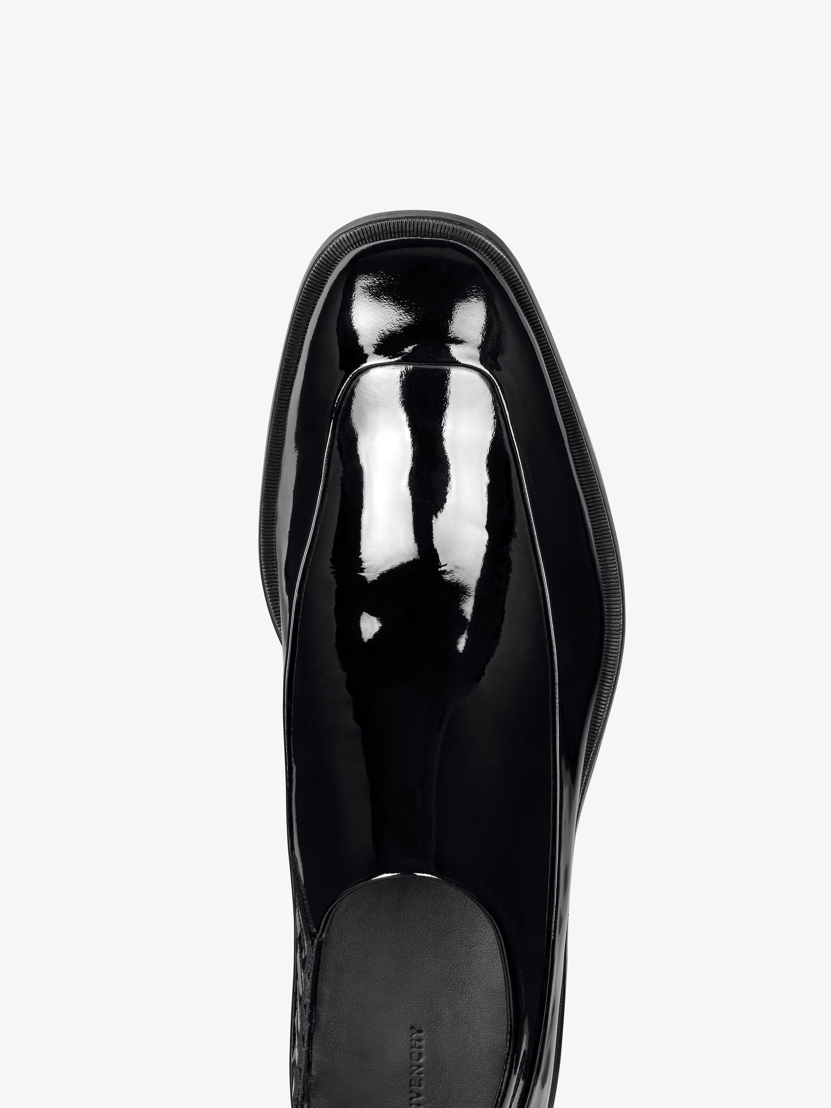 SQUARED DERBIES IN PATENT LEATHER - 5