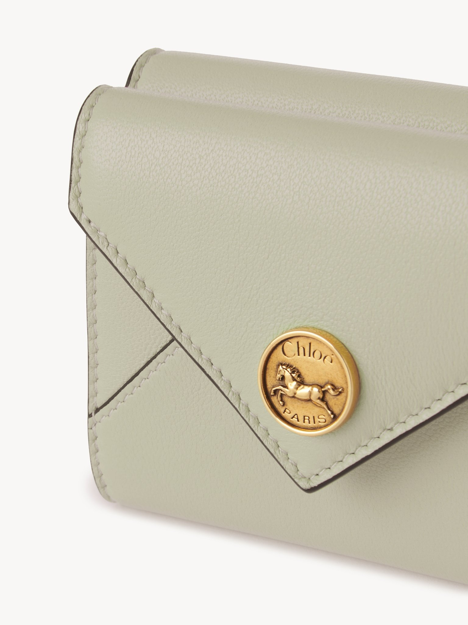 SMALL ENVELOPE TRI-FOLD IN GRAINED LEATHER - 5
