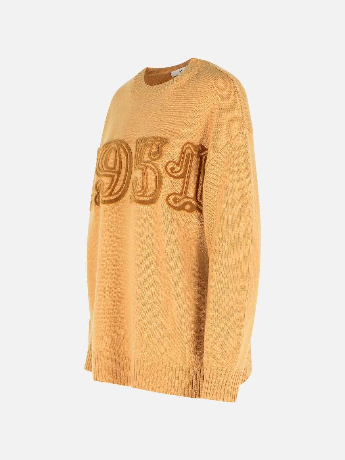 CAMEL WOOL AND CASHMERE SWEATER - 2