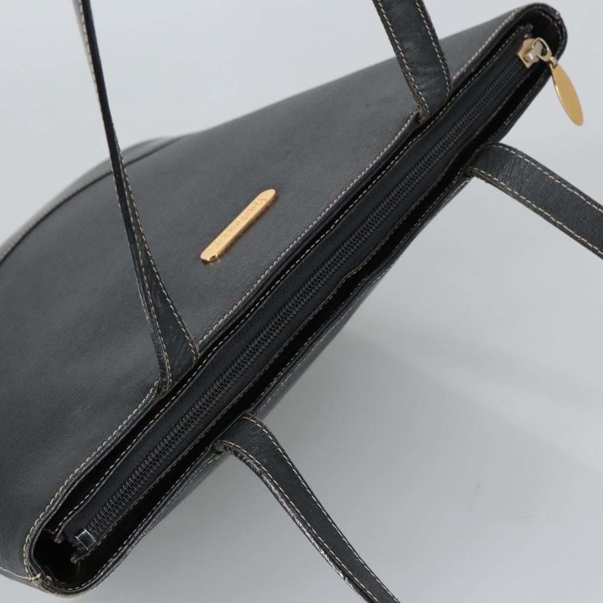 Burberry Tote Bag Leather Black - 6