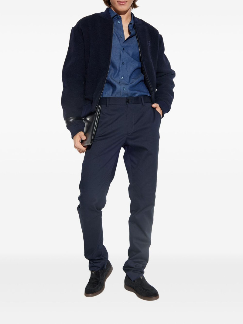 Etro flat-front cotton trousers outlook