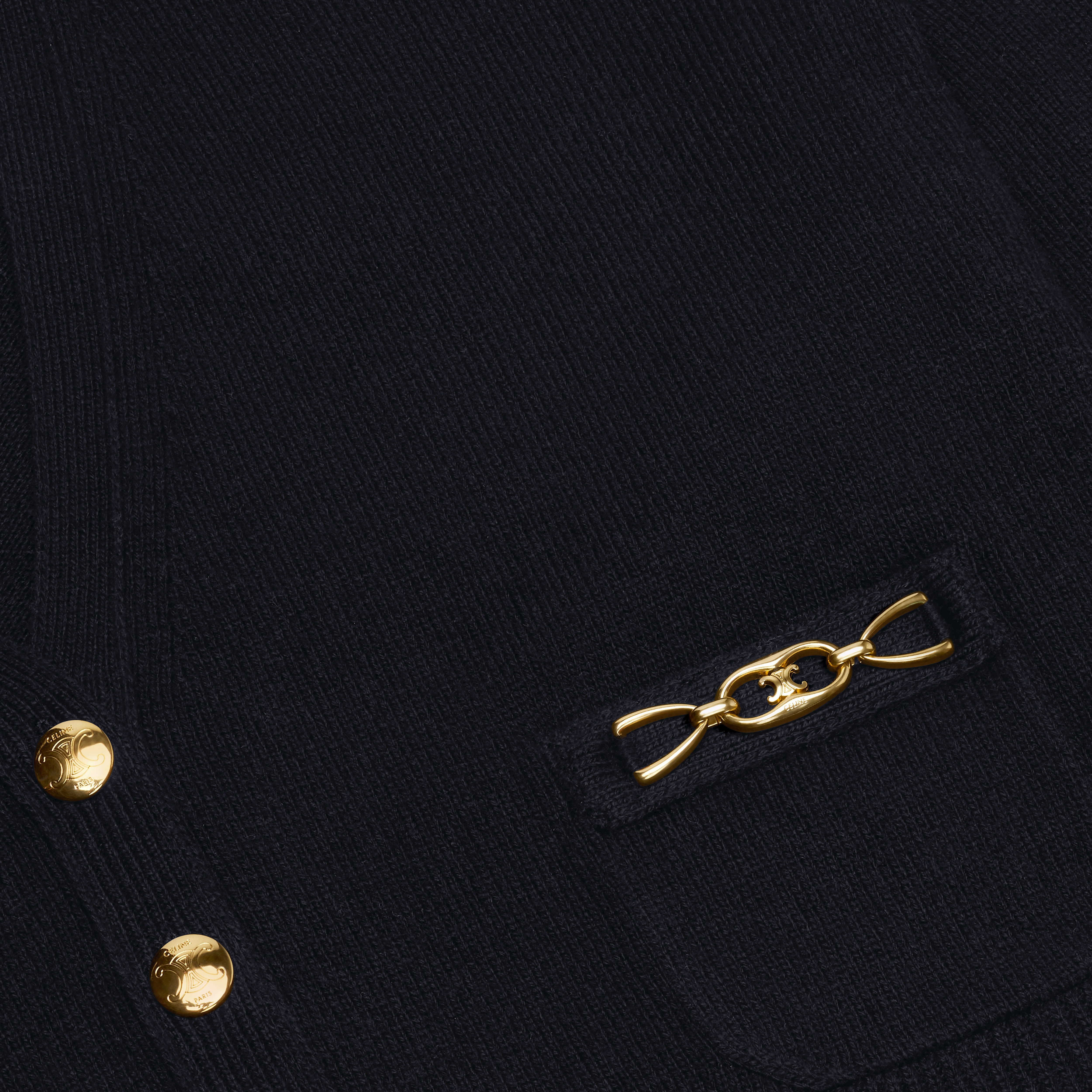 CARDIGAN WITH GOURMETTE IN HERITAGE CASHMERE - 3