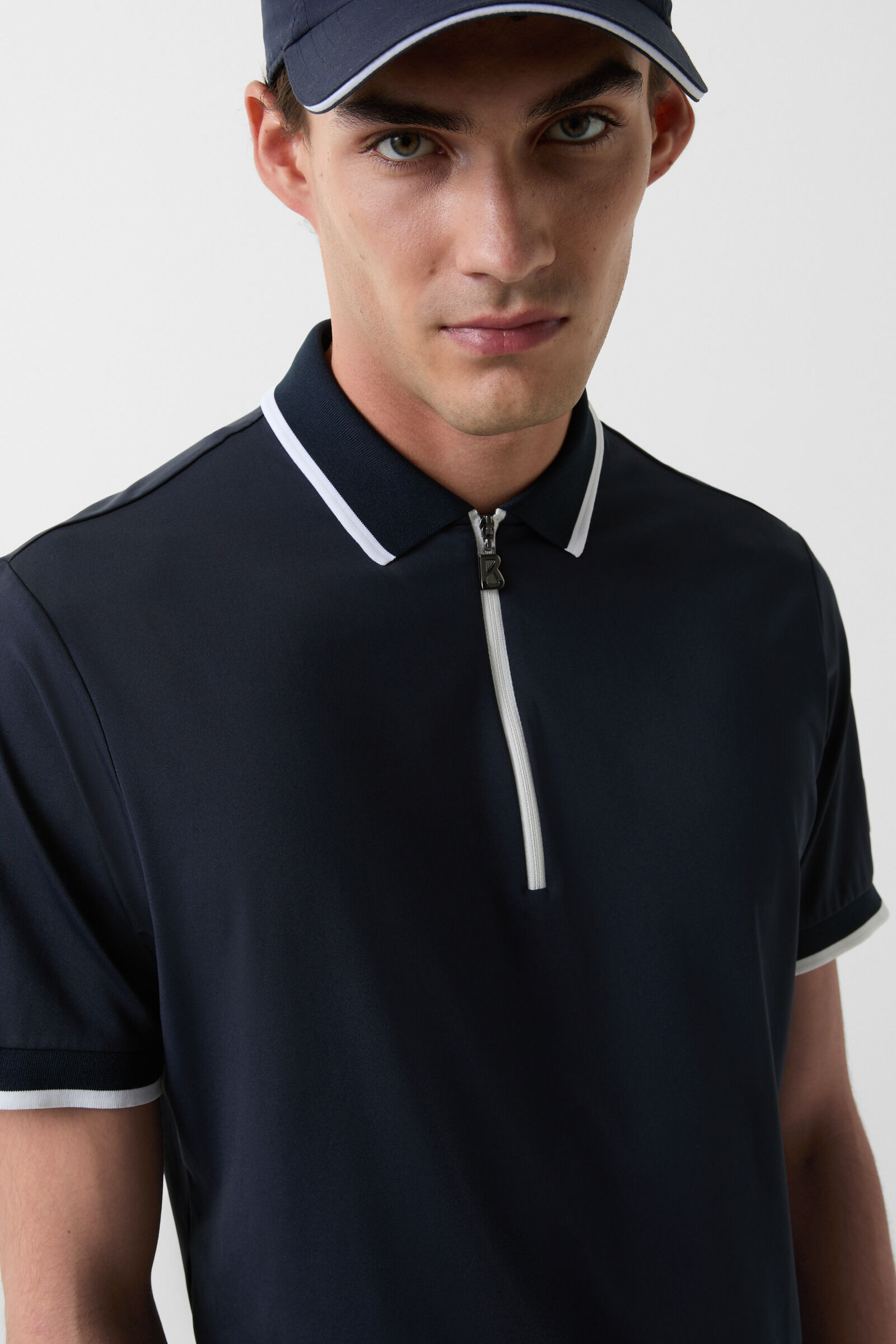 Cody functional short-sleeved top in Navy blue - 4