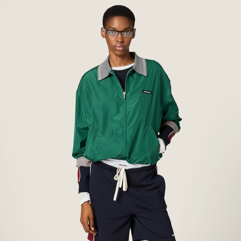 Technical poplin bomber jacket 4