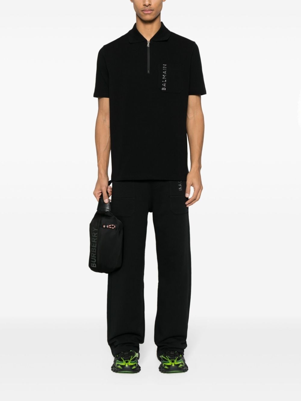 wide-leg cotton track pants - 2