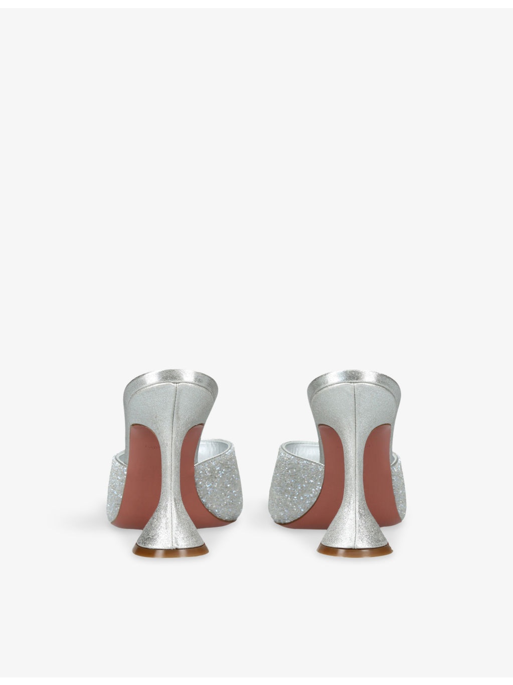 Lupita 95 Crystal-Mesh and Suede Heeled Mules - 4