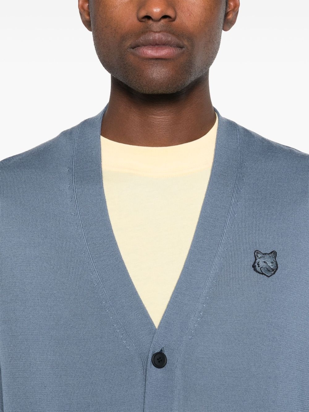 Bold Fox Head cardigan - 5