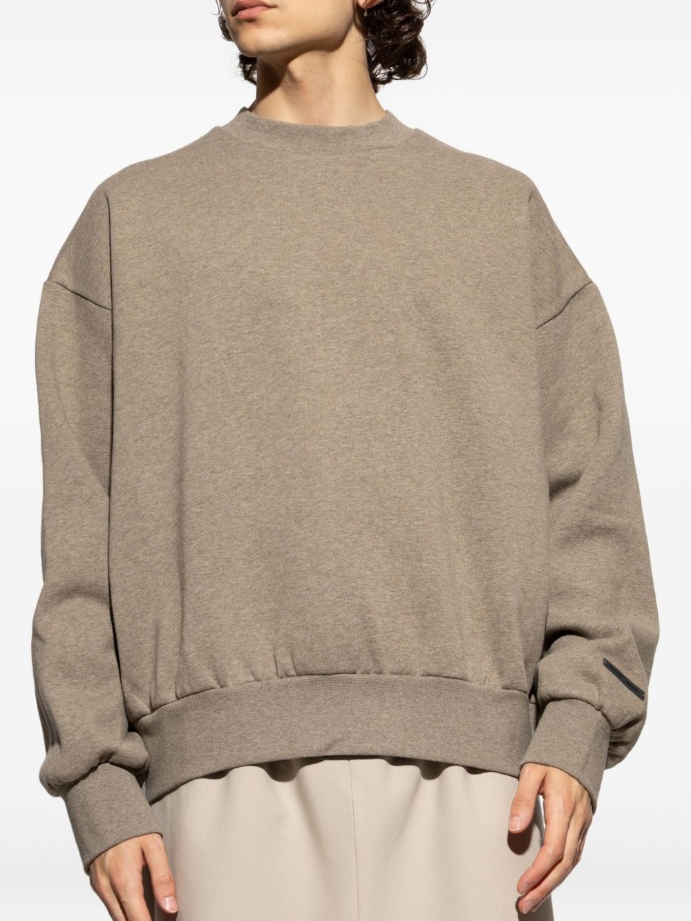 logo-appliqué crew-neck sweatshirt - 3