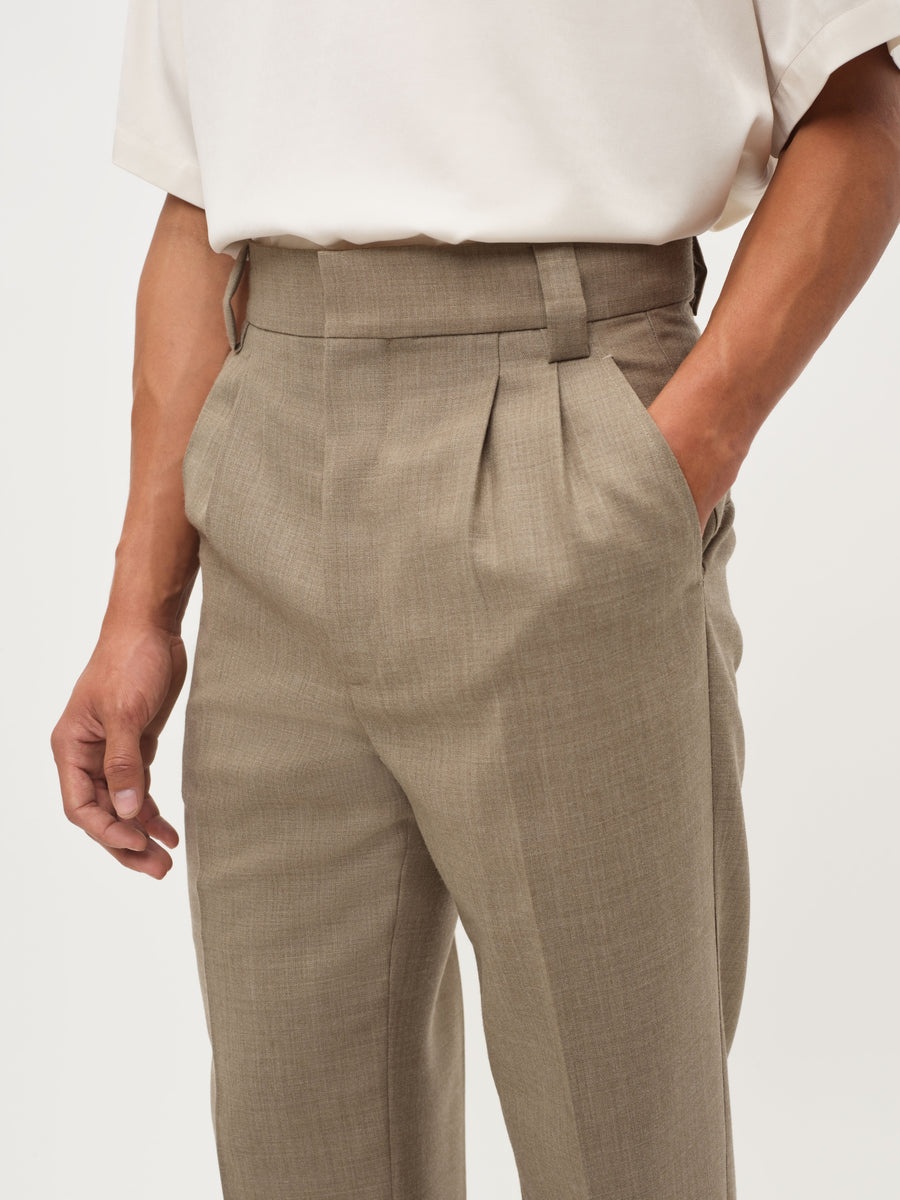 Double Pleated Trouser - 4