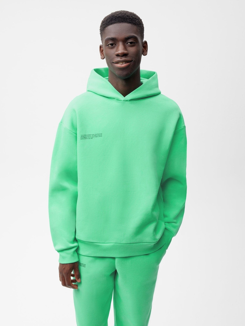 PANGAIA Mens 365 Heavyweight Hoodie - Spearmint Green outlook