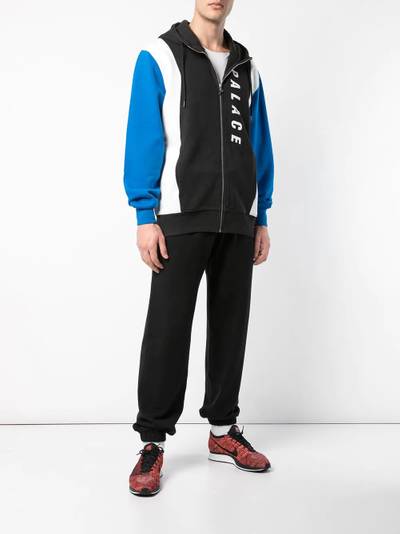 PALACE colour block zipped hoodie outlook