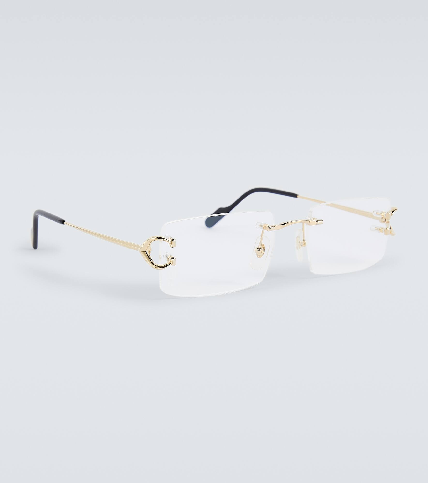Signature C De Cartier rectangular glasses - 4