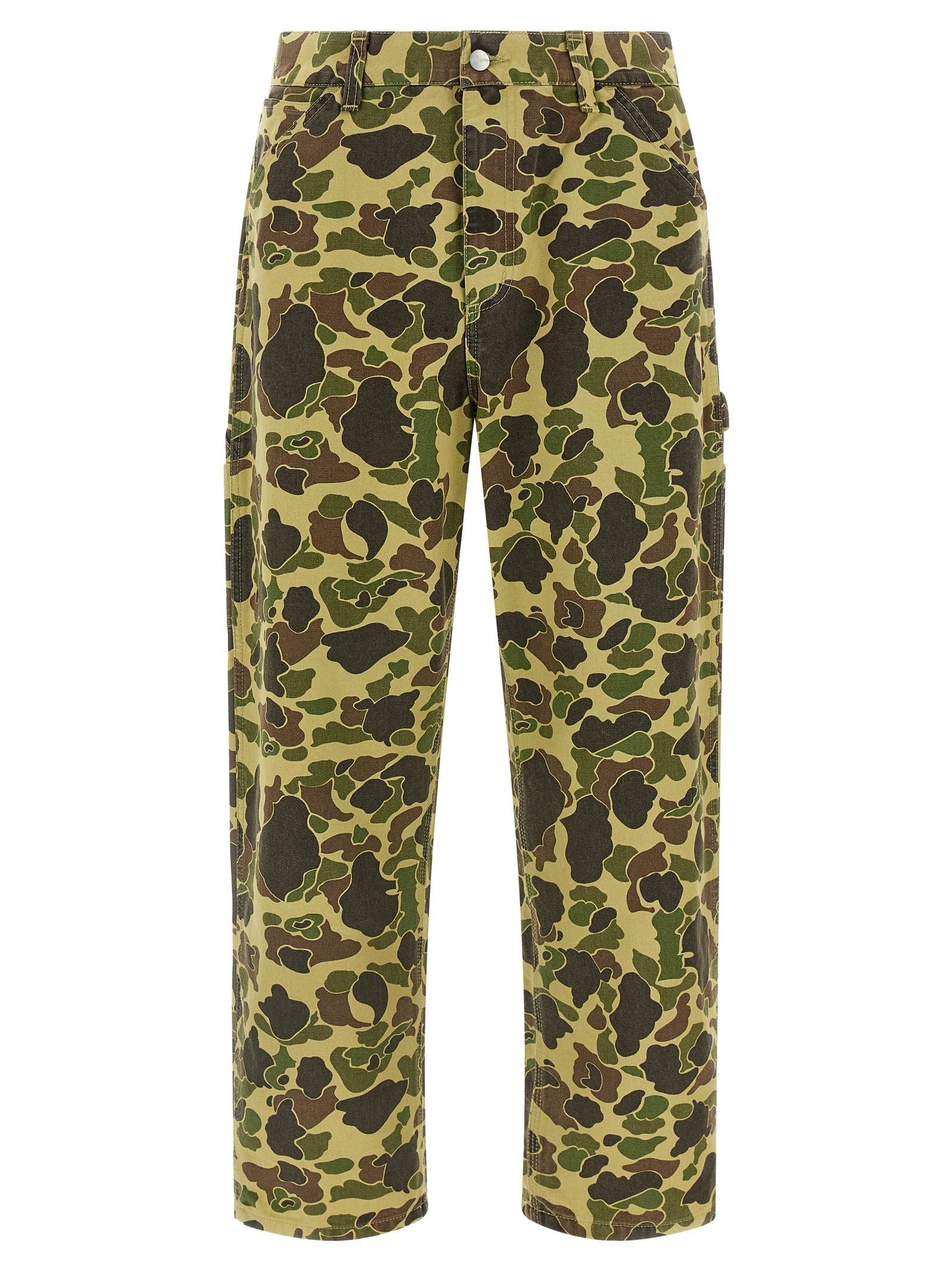Duck Single Knee Pants Green - 1