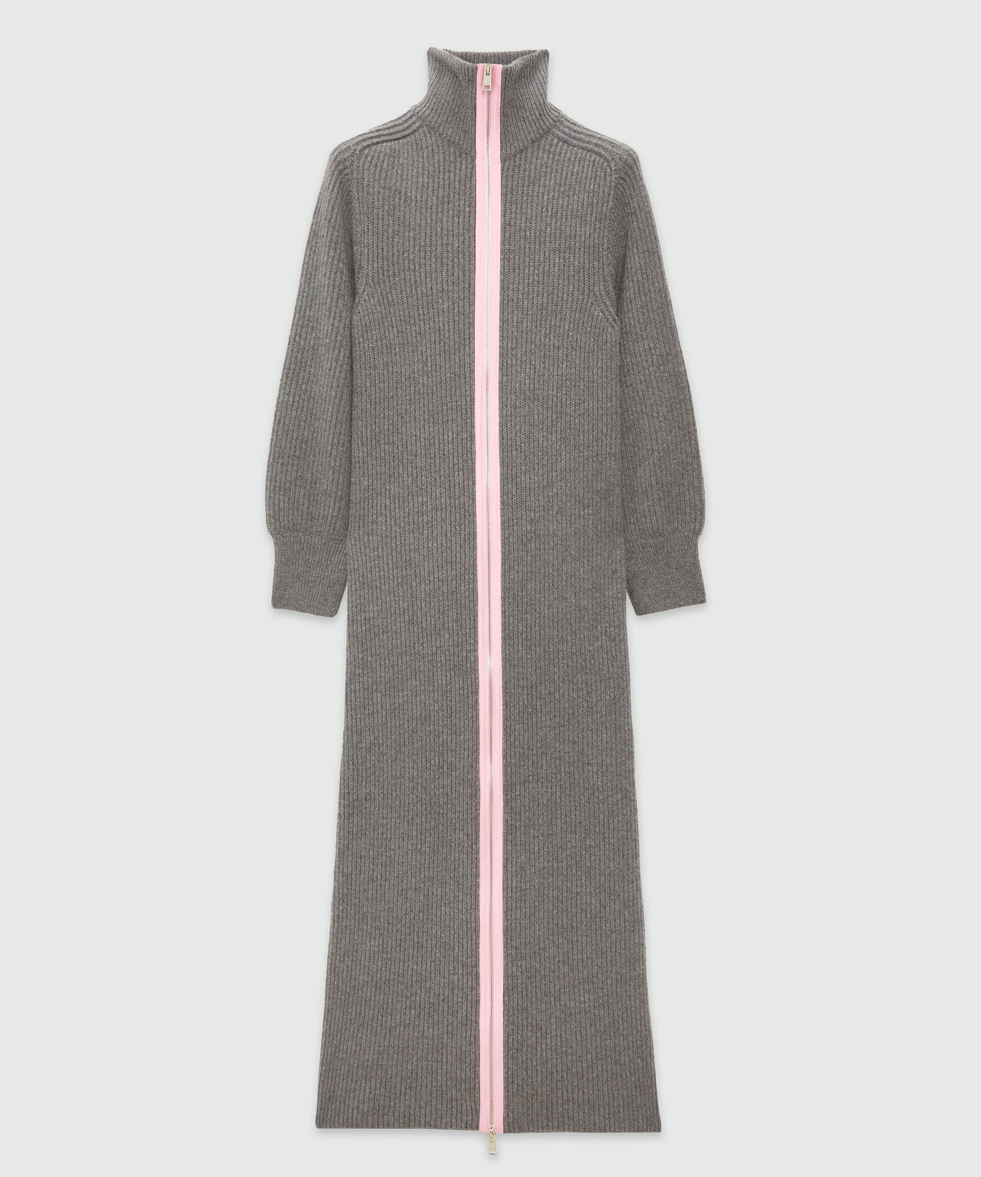 Ribbed knit long dress - 1
