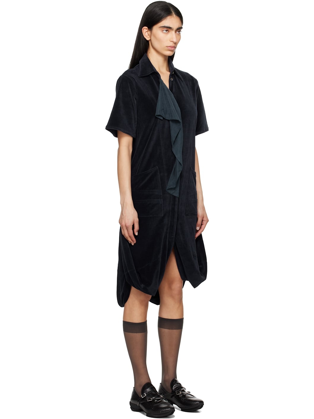 Navy Quasar Jersey Minidress - 2
