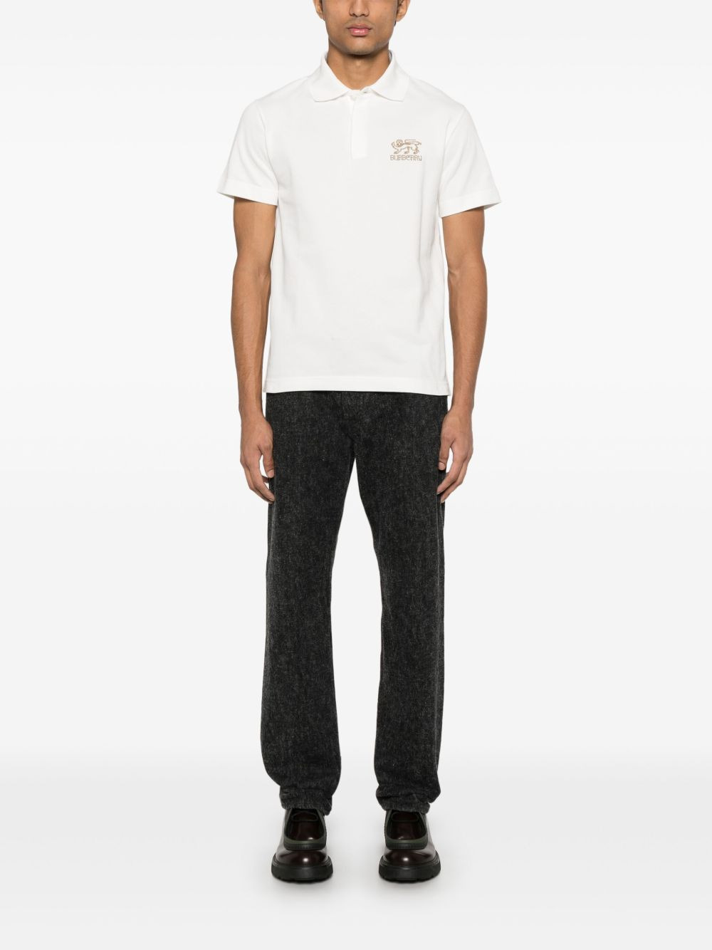 logo-embroidered polo shirt - 2