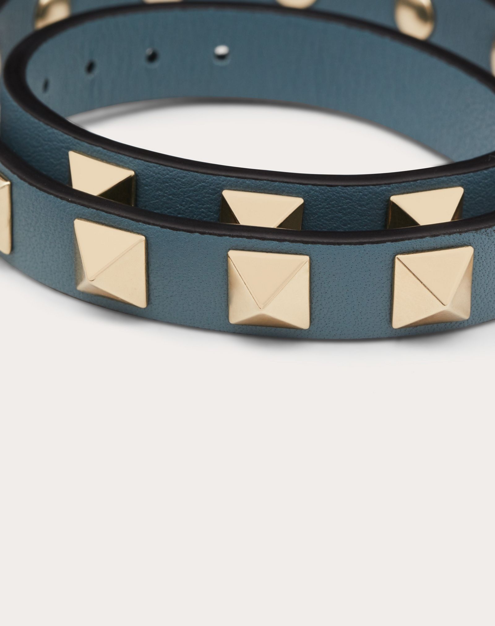 ROCKSTUD CALFSKIN DOUBLE-STRAP BRACELET - 2