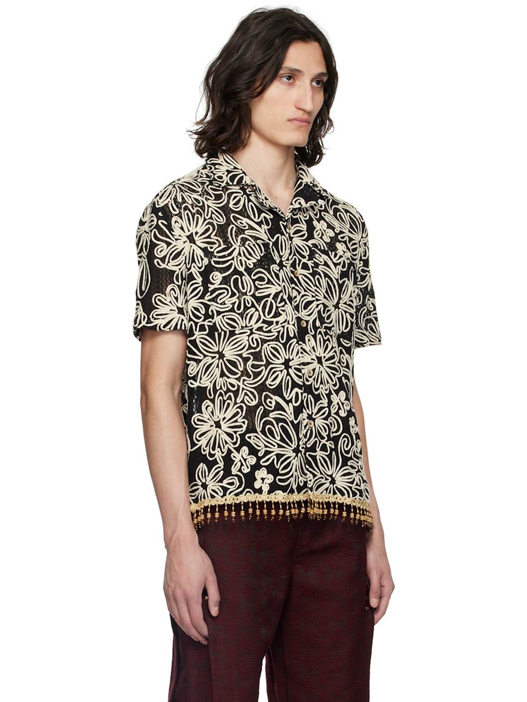 Black Flower Shirt - 2
