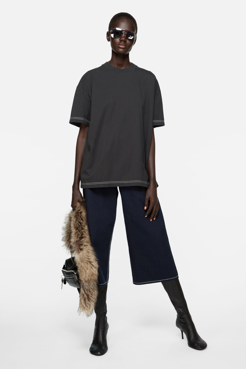 Acne Studios Logo t-shirt - Faded black outlook