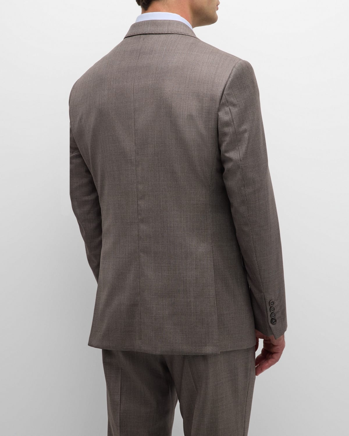 Men's Solid Wool-Blend Suit - 4