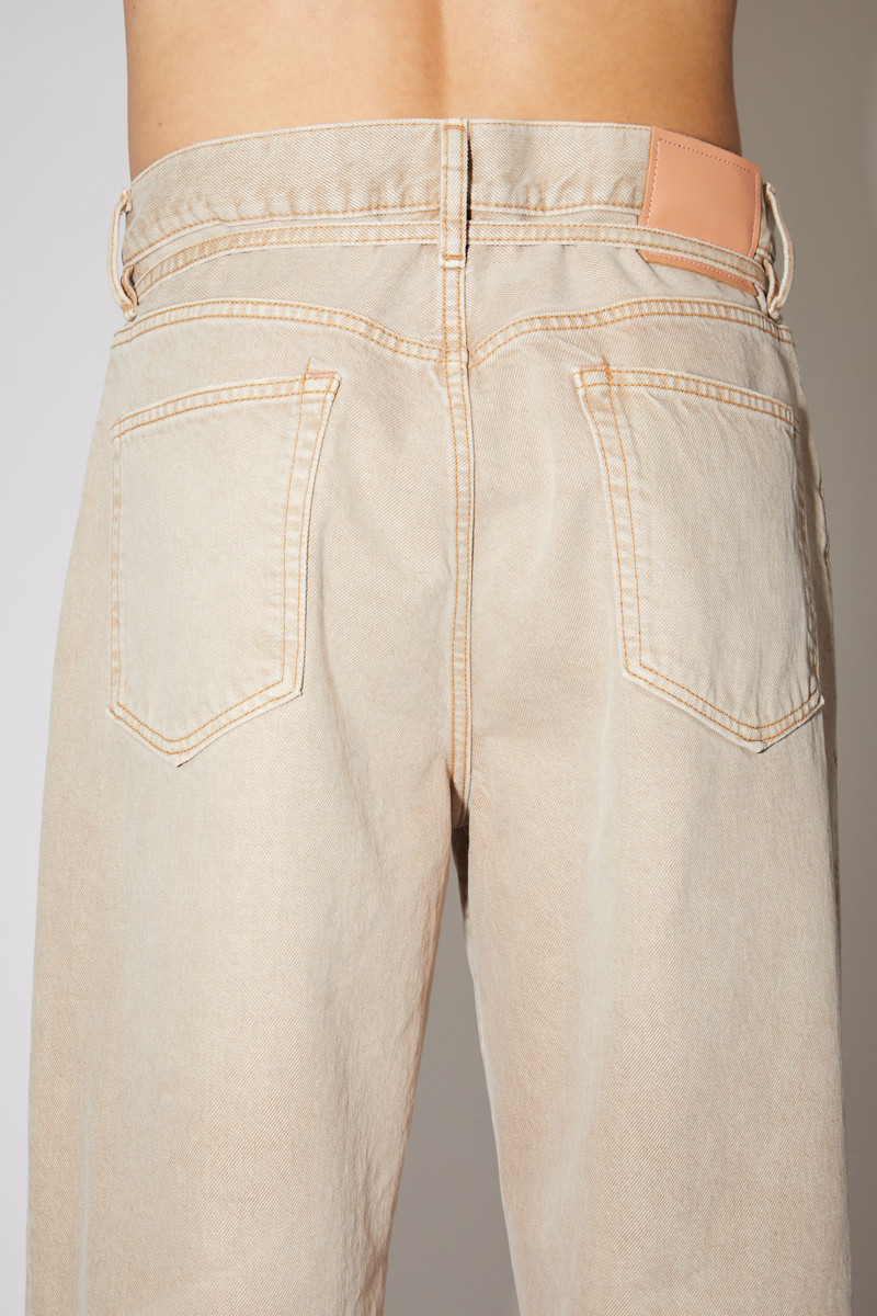 Loose fit jeans - Light beige/brown 8