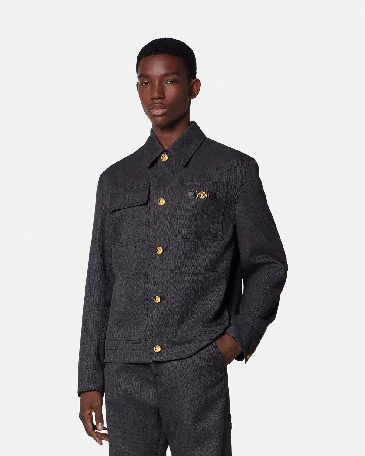 Mouliné Wool Carpenter Jacket - 4