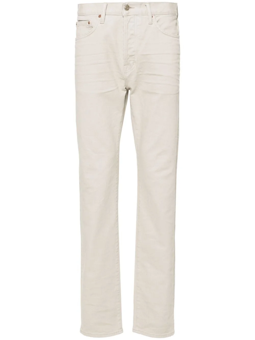 mid-rise slim-fit jeans - 1