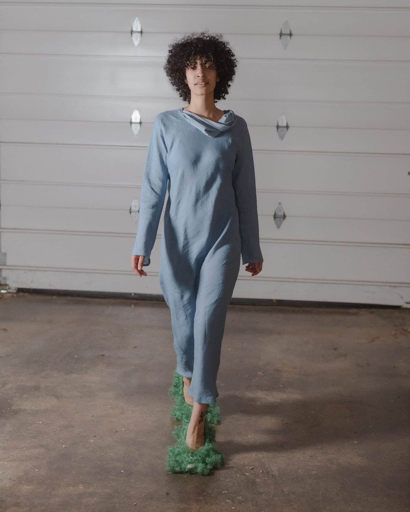 Dydine Long Sleeve Dress - Fine Linen 4