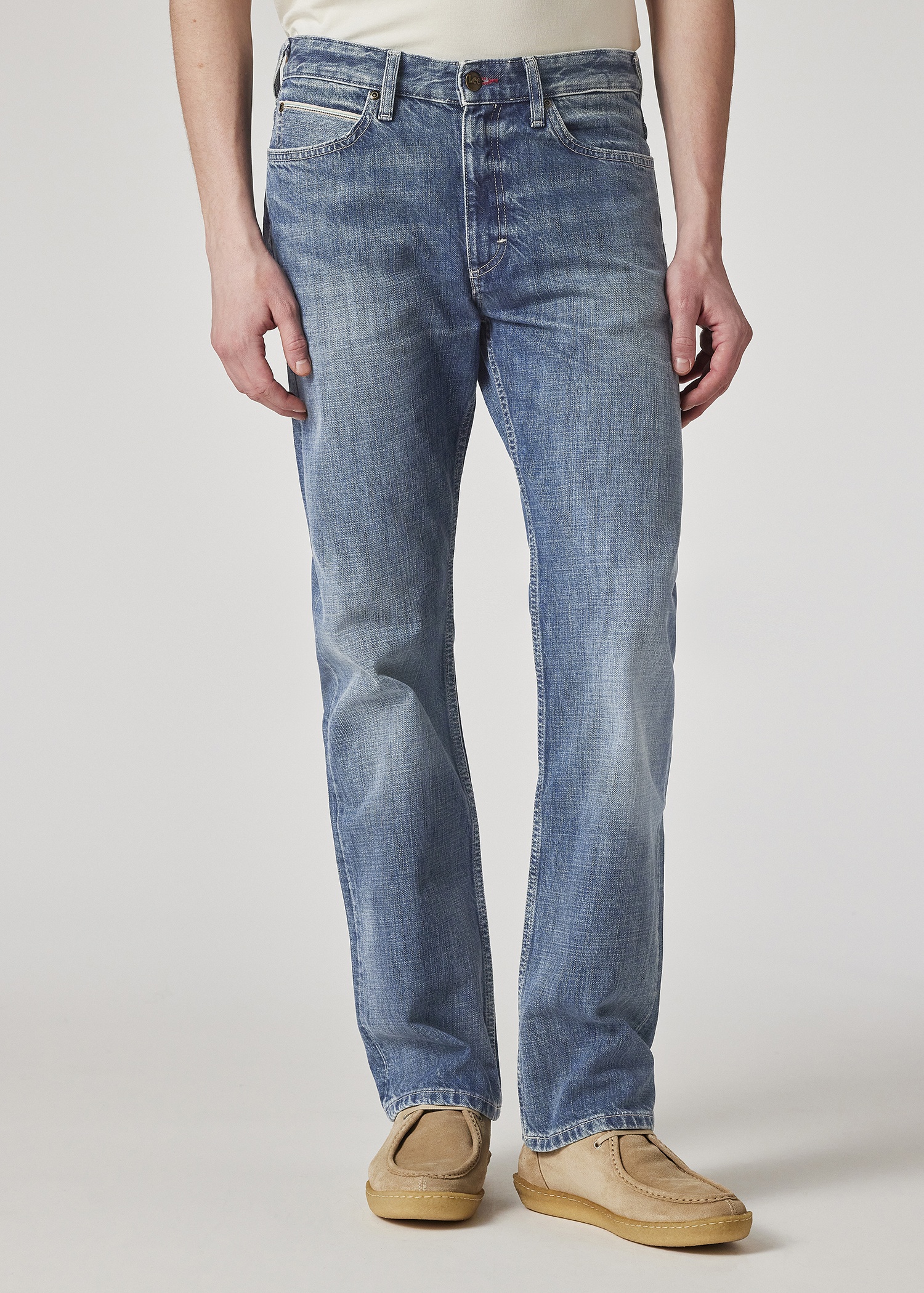 Paul Smith + Lee® Mid Antique-Wash Selvedge 101 Rider Jeans - 4
