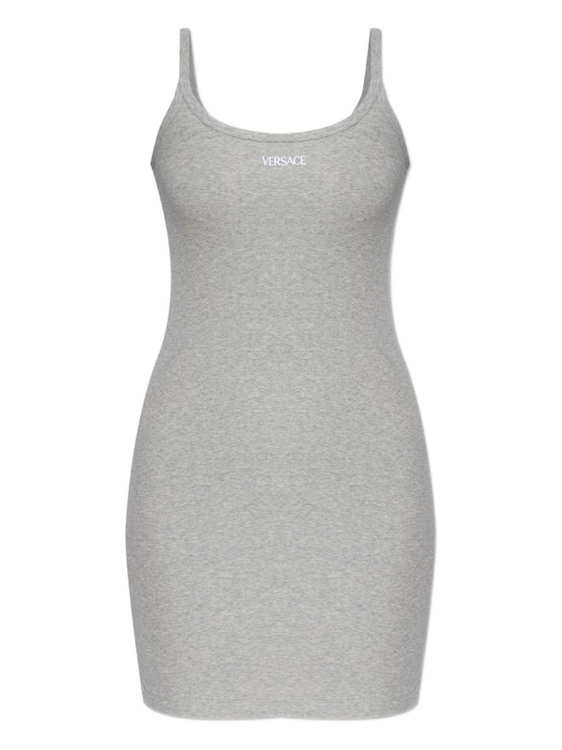 logo ribbed dress 1
