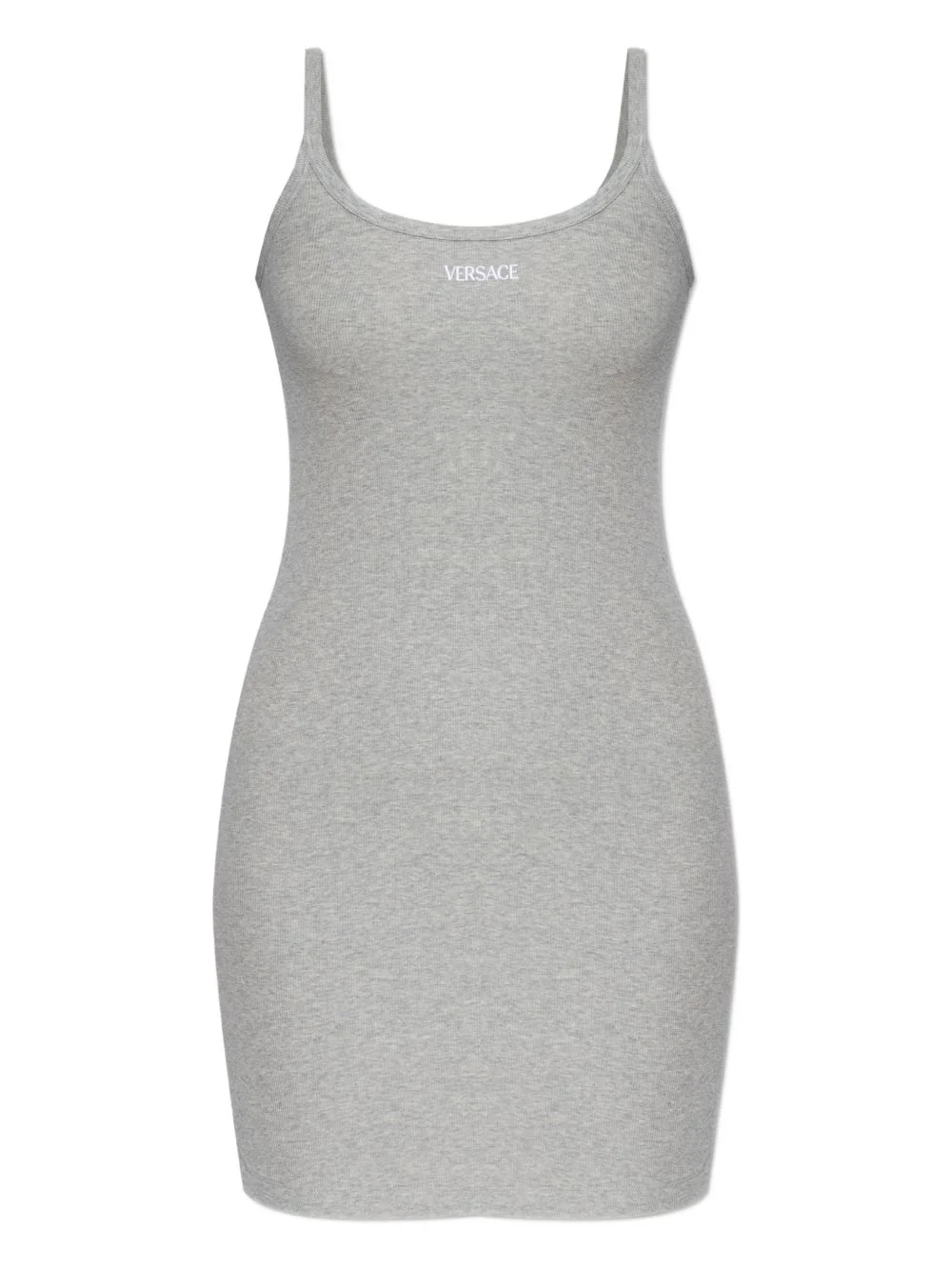 logo ribbed dress - 1
