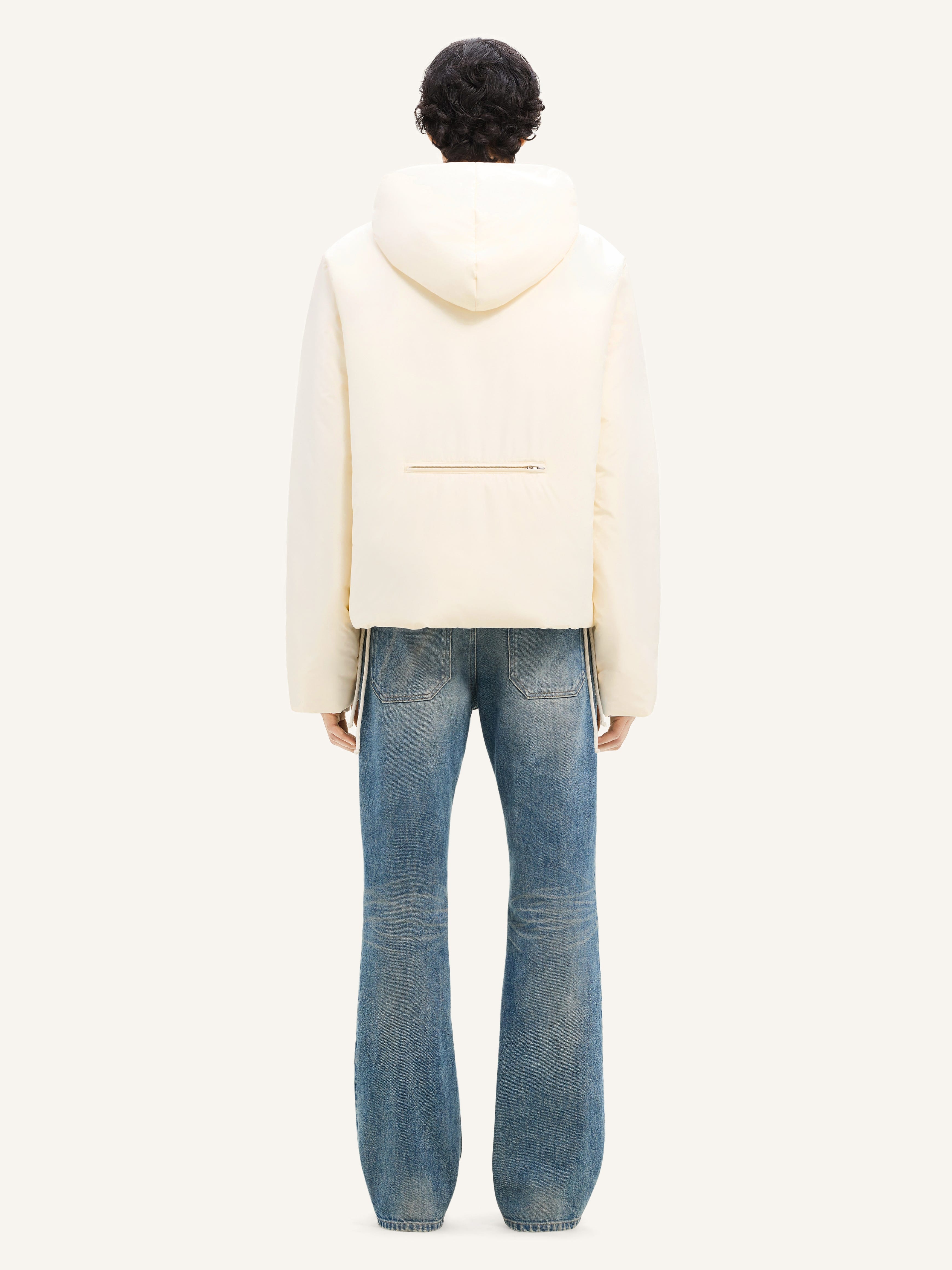 NYLON HOODED PUFFER JACKET - 5