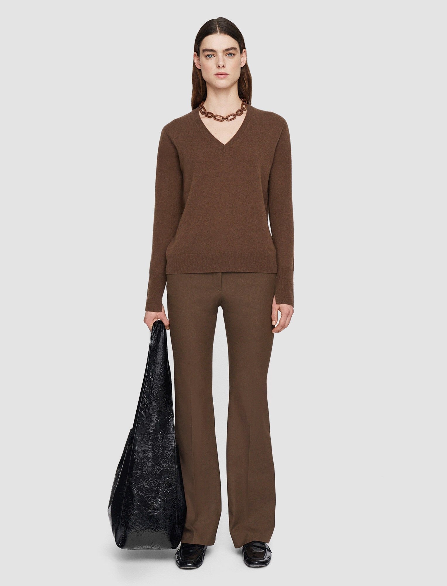 Light Pure Cashmere V Neck Jumper - 2