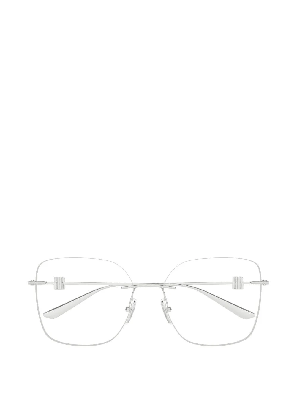rimless square-frame glasses - 1