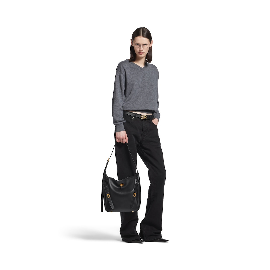 Women's Bel Air Small Hobo Bag  in Black - 6