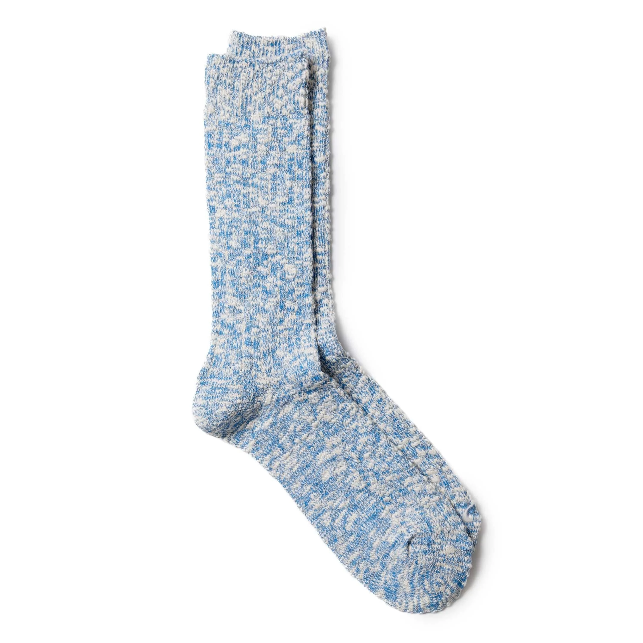 Anonymous Ism Light Slub Crew Sock Blue - 1