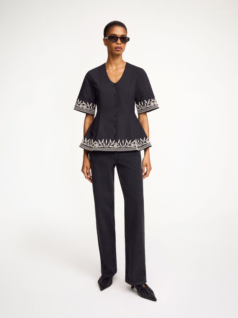 BY MALENE BIRGER Merlina organic cotton top outlook