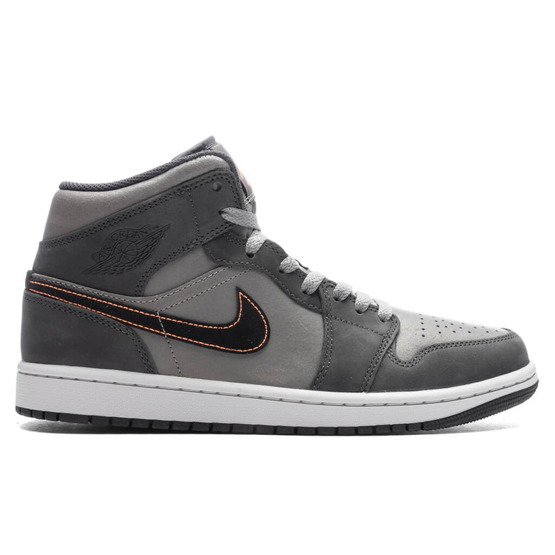 AIR JORDAN 1 MID SE - NIGHT STADIUM/BLACK/FLAT PEWTER - 1