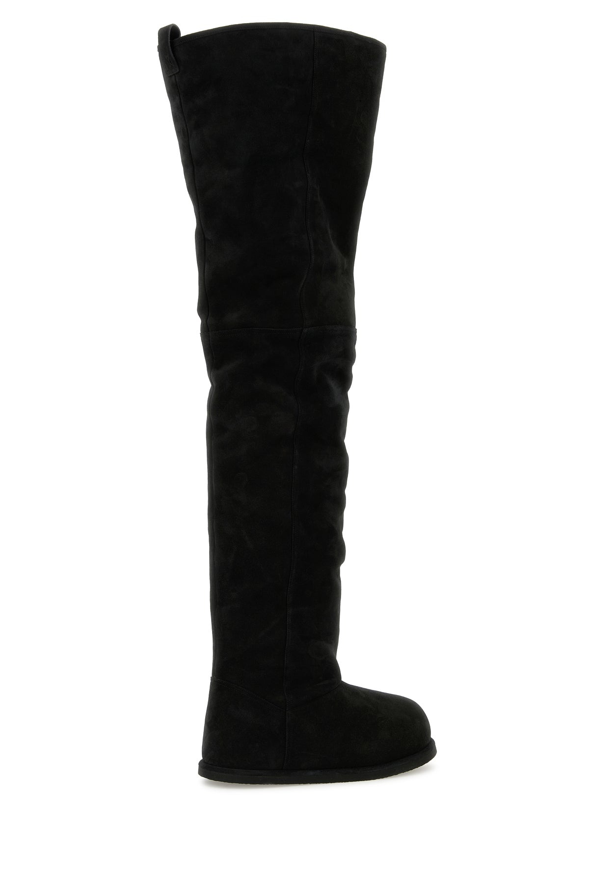 Black suede Heidi over-the-knee boots - 3