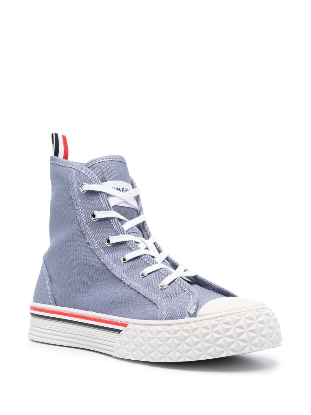 RWB-stripe high-top sneakers - 2